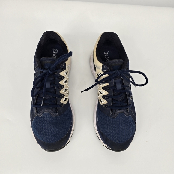 Nike Shoe Men 11 Air Zoom Structure 18 Running Sneakers 659373 401 Blue - Picture 7 of 8